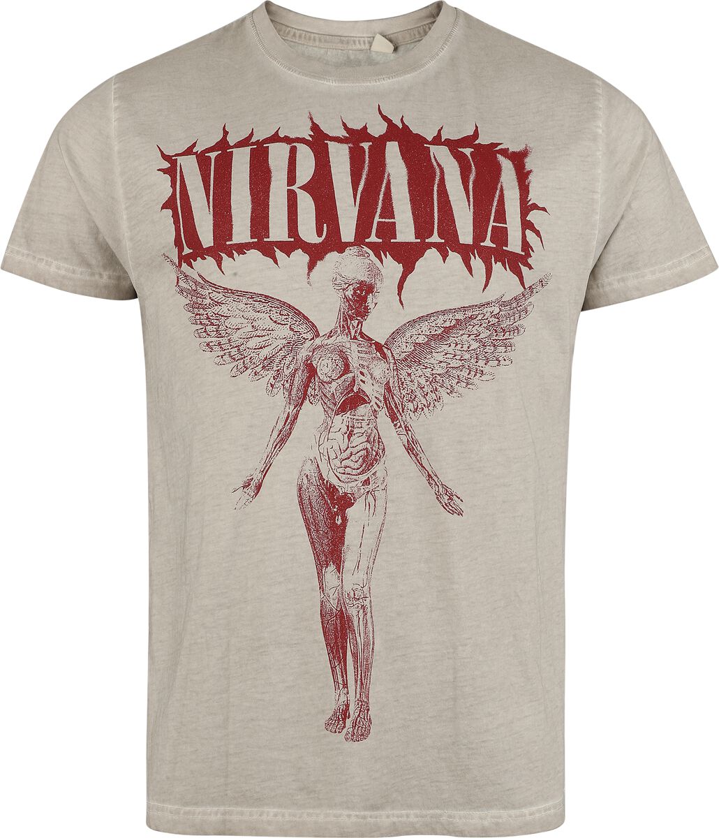 5056705729239 - In Utero T-Shirt grau in M 5056705729239 - In Utero T-Shirt grau in M