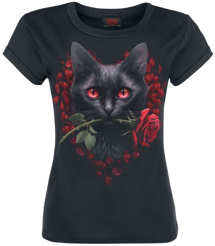 5056711208469 - Cats Love T-Shirt schwarz in S