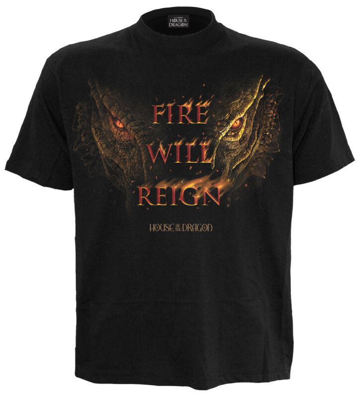 5056711210561 - House of the Dragon - 2 - Fire Will Reign T-Shirt schwarz in XXL