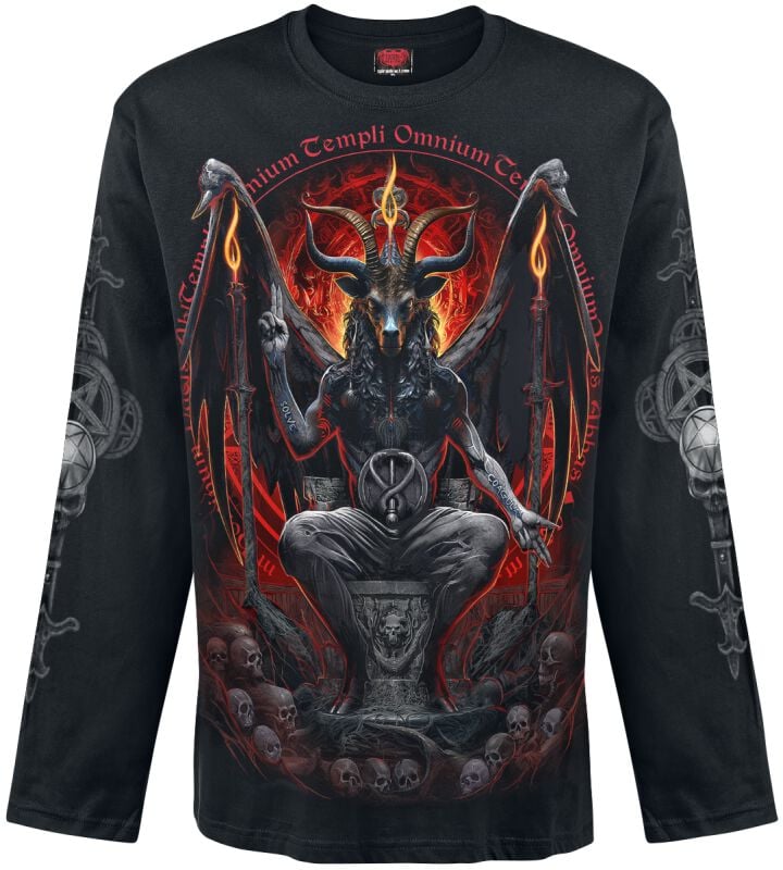 5056711213982 - Baphomet Langarmshirt schwarz in XXL