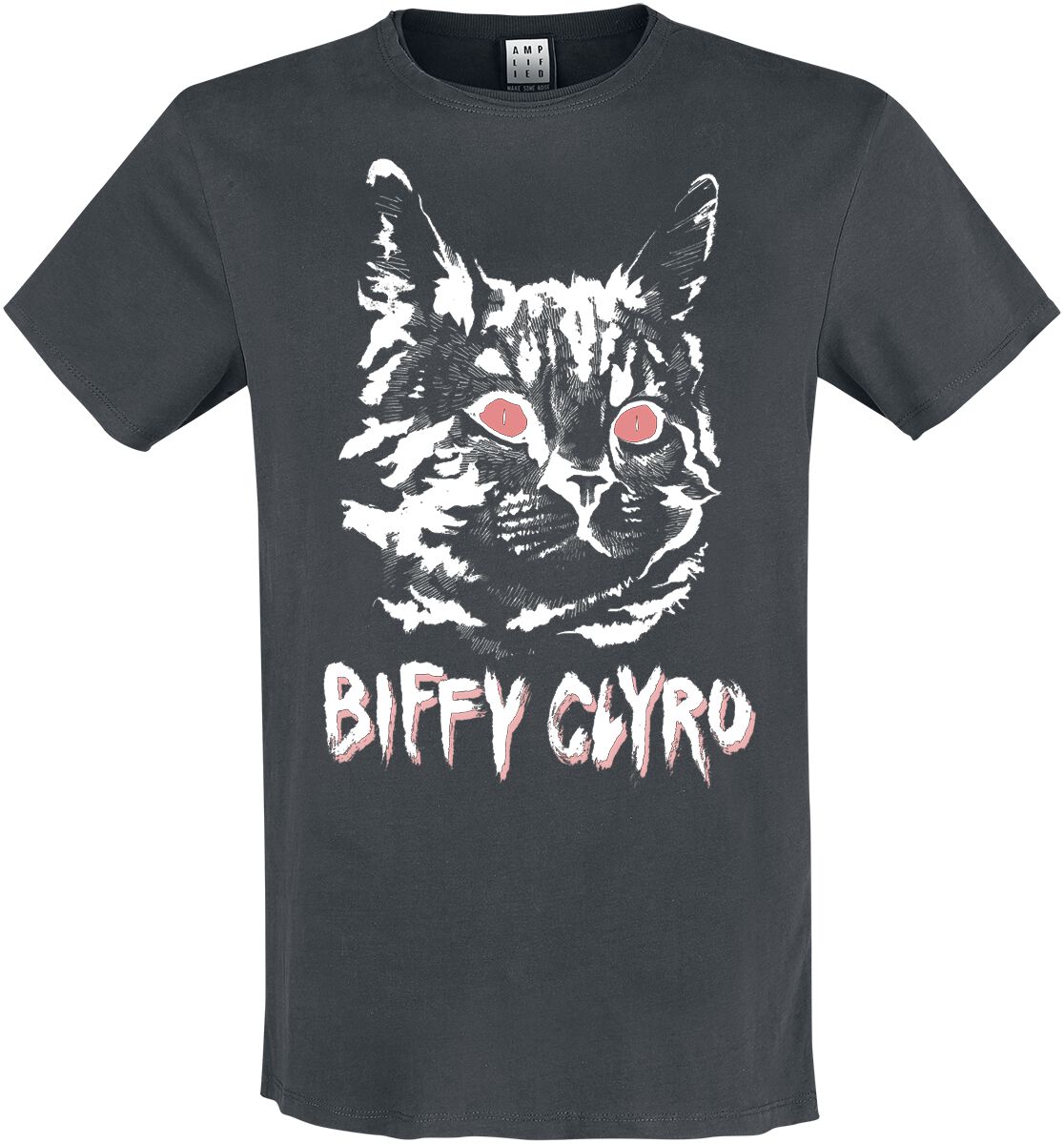 5056770029692 - Amplified Collection - Black Cat T-Shirt charcoal in S