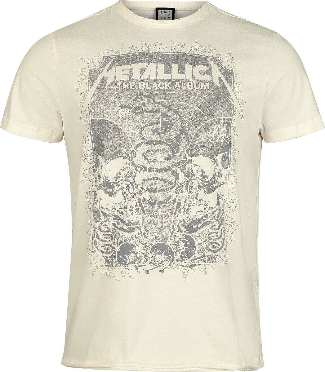 5056770051129 - Metallica Amplified Collection - Inverted Black Album T-Shirt altweiß in M