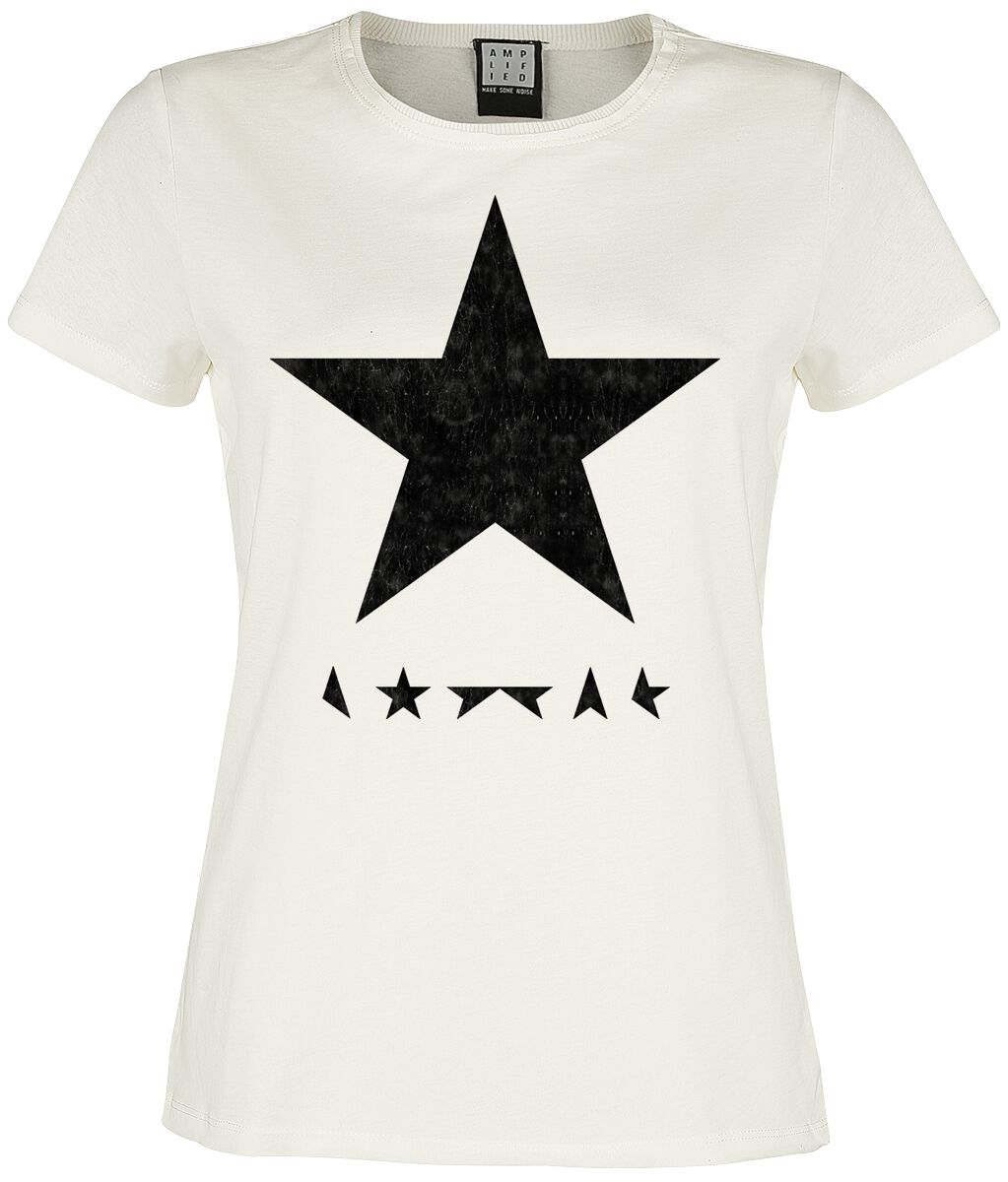 5056770085643 - Amplified Collection - Black Star T-Shirt altweiß in XL 5056770085643 - Amplified Collection - Black Star T-Shirt altweiß in XL