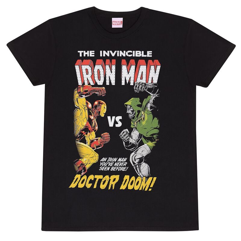 5056811510516 - Iron Man vs Doom T-Shirt schwarz in S