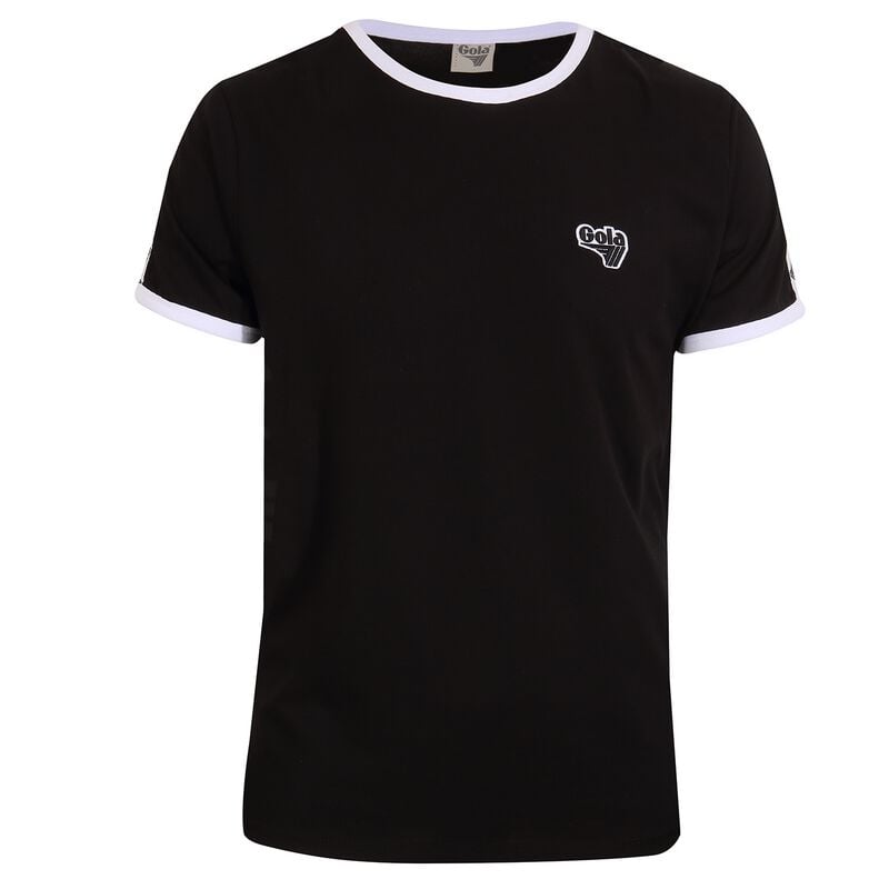 5056811524315 - - Logo Taped Ringer Black T-Shirt schwarz in S