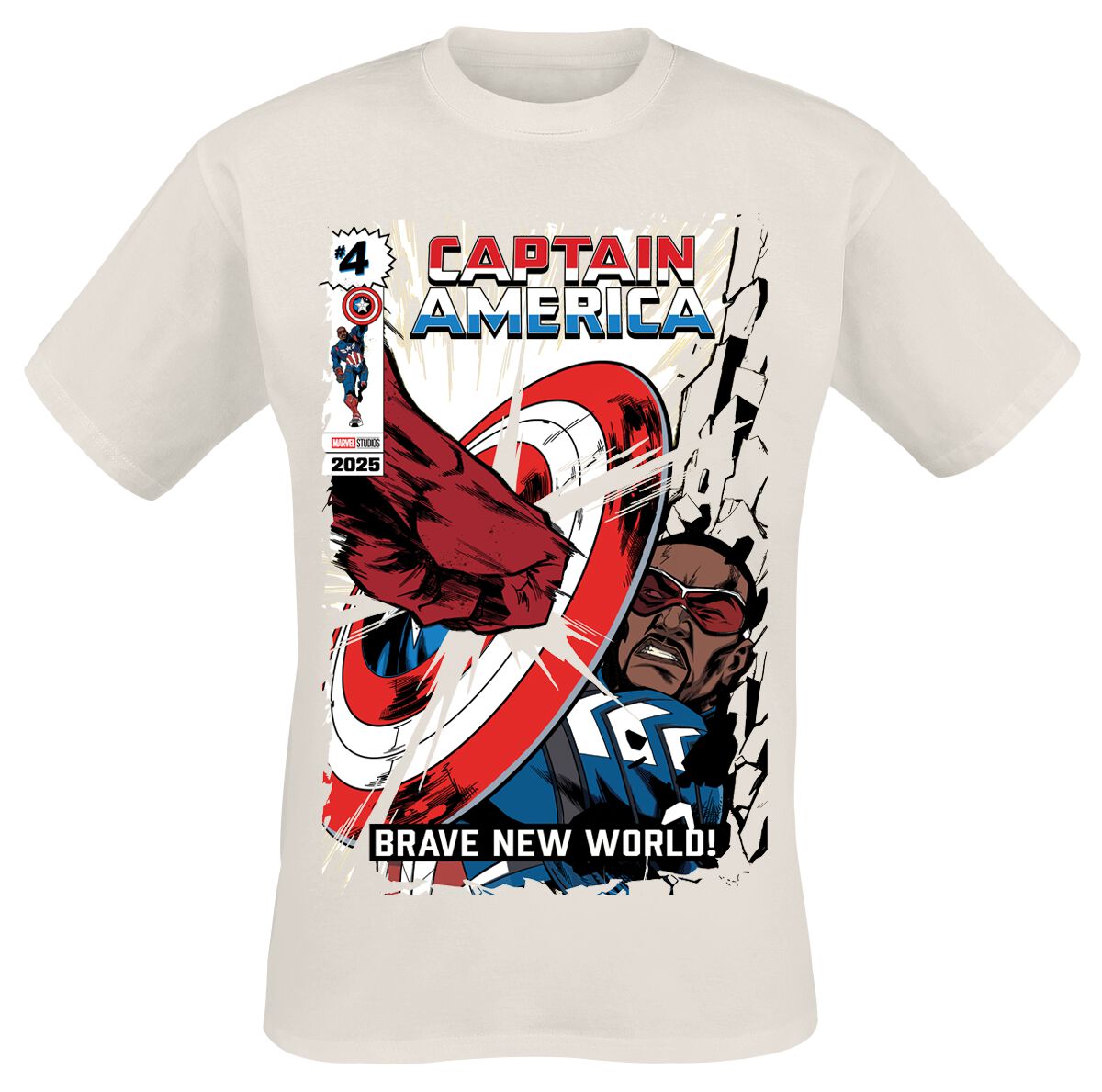5056811529044 - Brave New World - Impact T-Shirt natur in M 5056811529044 - Brave New World - Impact T-Shirt natur in M