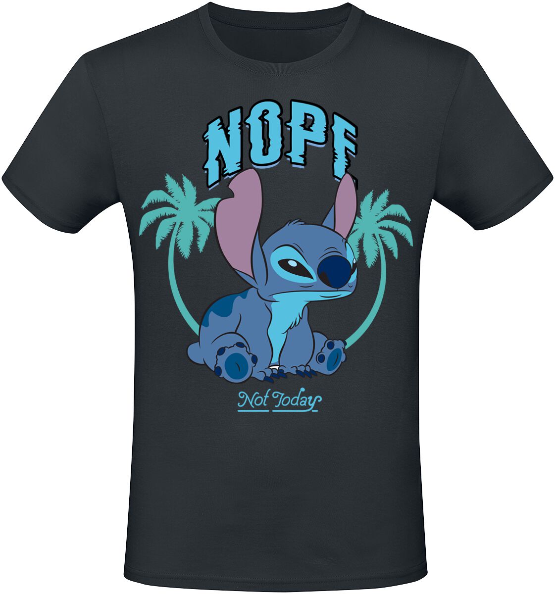 5056811534062 - Nope Not Today T-Shirt schwarz in S 5056811534062 - Nope Not Today T-Shirt schwarz in S