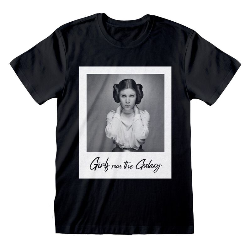 5056811538282 - Leia Girls Run The Galaxy T-Shirt schwarz in S 5056811538282 - Leia Girls Run The Galaxy T-Shirt schwarz in S