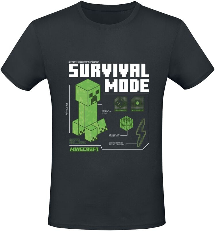 5056811538640 - Survivalmode T-Shirt schwarz in M