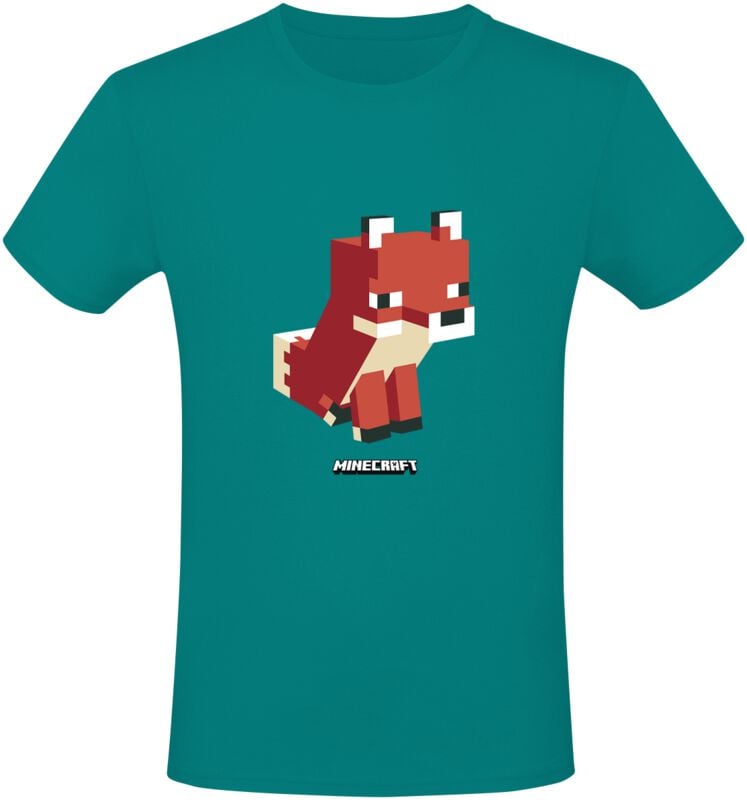 5056811538848 - Simple Fox T-Shirt türkis in M 5056811538848 - Simple Fox T-Shirt türkis in M