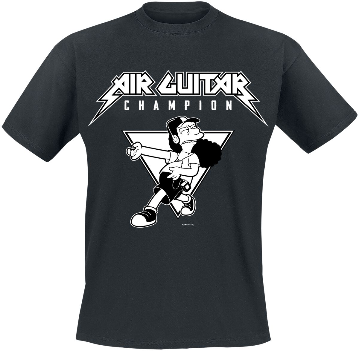 5056811546775 - Air Guitar Champion T-Shirt schwarz in XL