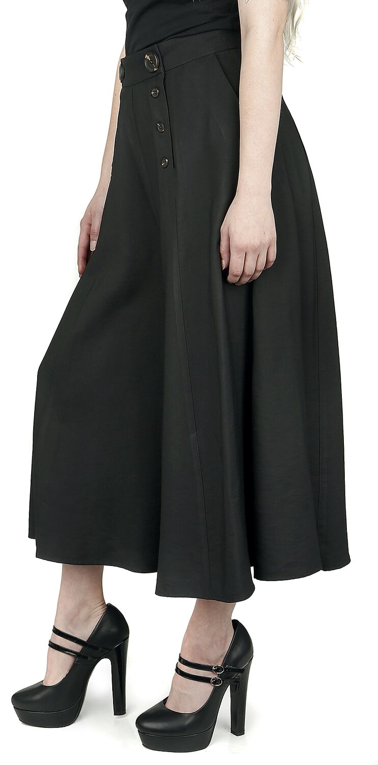5057633042032 - Hell Bunny Murphy Culottes Stoffhose schwarz in XXL 5057633042032 - Hell Bunny Murphy Culottes Stoffhose schwarz in XXL