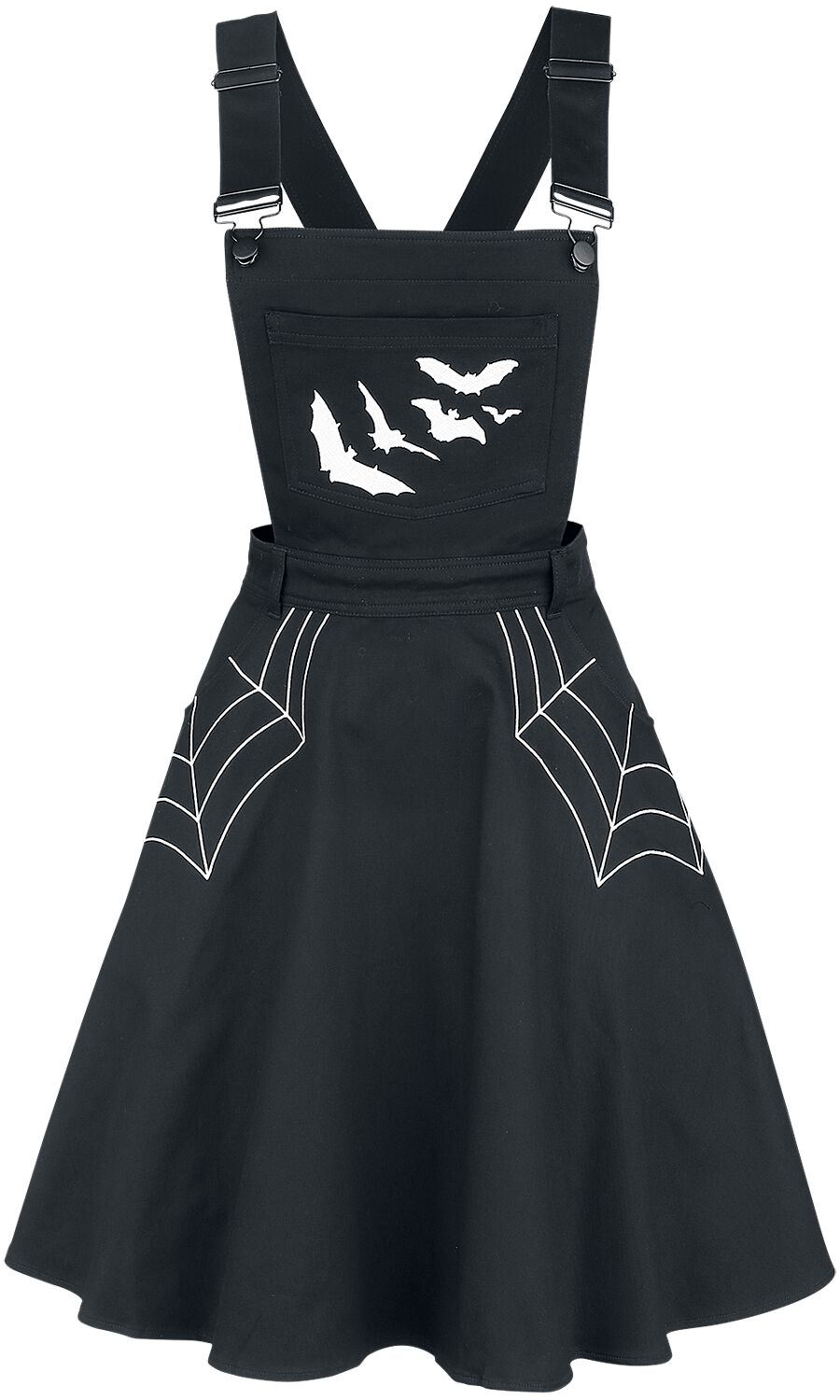 5057633052697 - Hell Bunny Miss Muffet Pinafore Dress Kurzes Kleid schwarz in S 5057633052697 - Hell Bunny Miss Muffet Pinafore Dress Kurzes Kleid schwarz in S