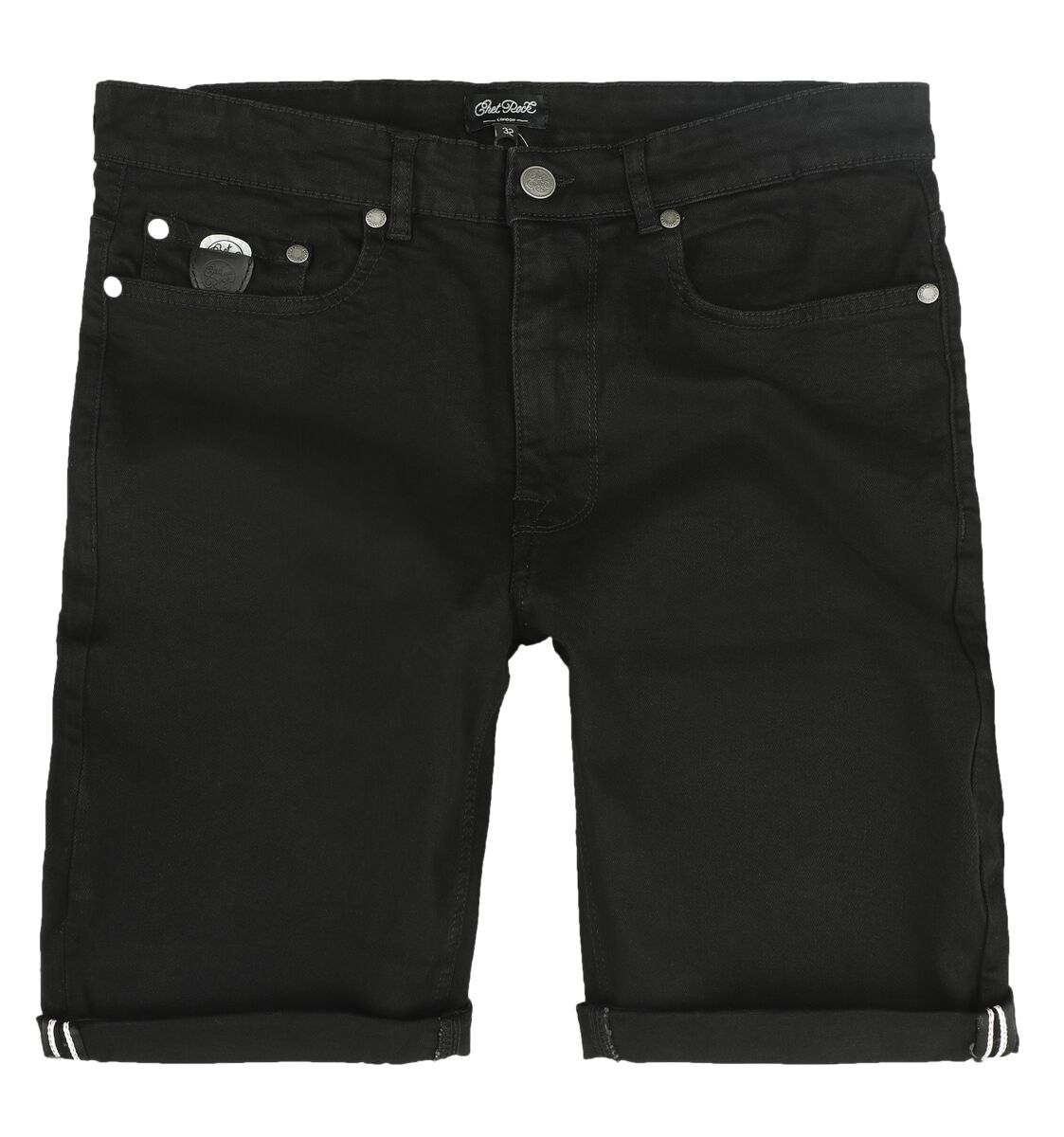 5057633090484 - Pete Skinny Shorts Short schwarz in 38