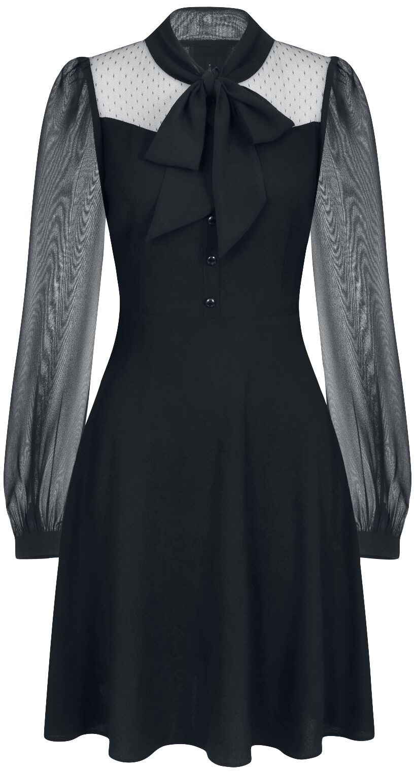 5057633189553 - Hell Bunny Darcia Mid Dress Mittellanges Kleid schwarz in 4XL 5057633189553 - Hell Bunny Darcia Mid Dress Mittellanges Kleid schwarz in 4XL