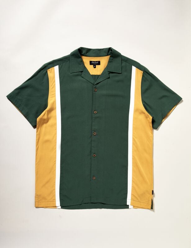 5057633246485 - Zodiac Shirt Kurzarmhemd grün gelb in XXL 5057633246485 - Zodiac Shirt Kurzarmhemd grün gelb in XXL