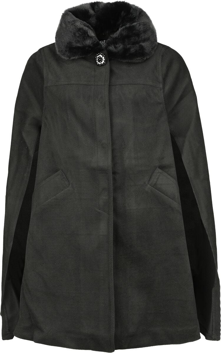 5057633306844 - Hell Bunny Devon Cape Coat Mantel schwarz in L