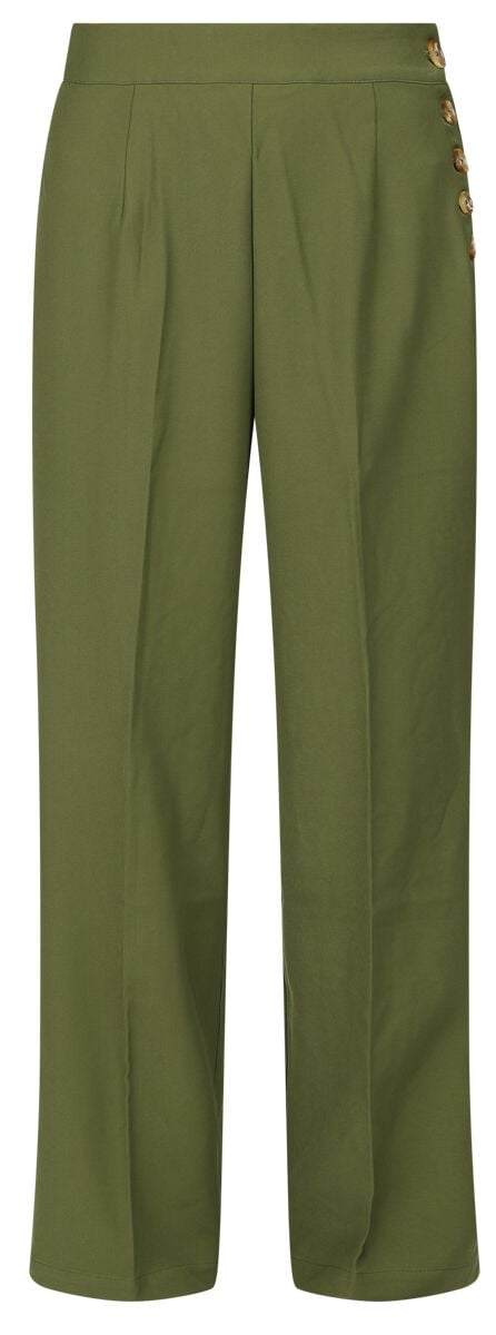 5057633306974 - Hell Bunny Ginger Swing Trousers Stoffhose grün in XS