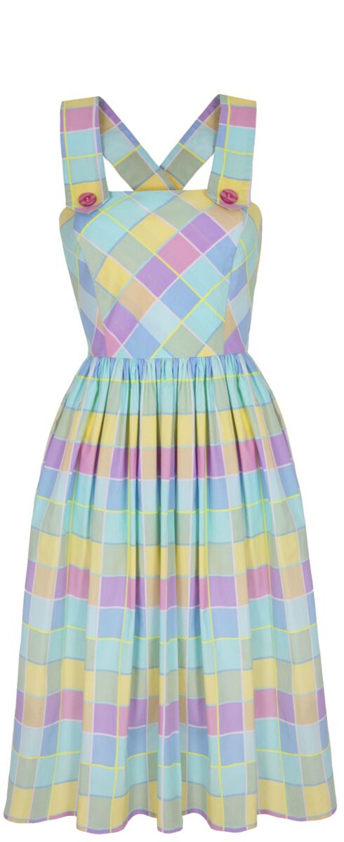 5057633317345 - Hell Bunny Skye Midi Dress Mittellanges Kleid multicolor in XS