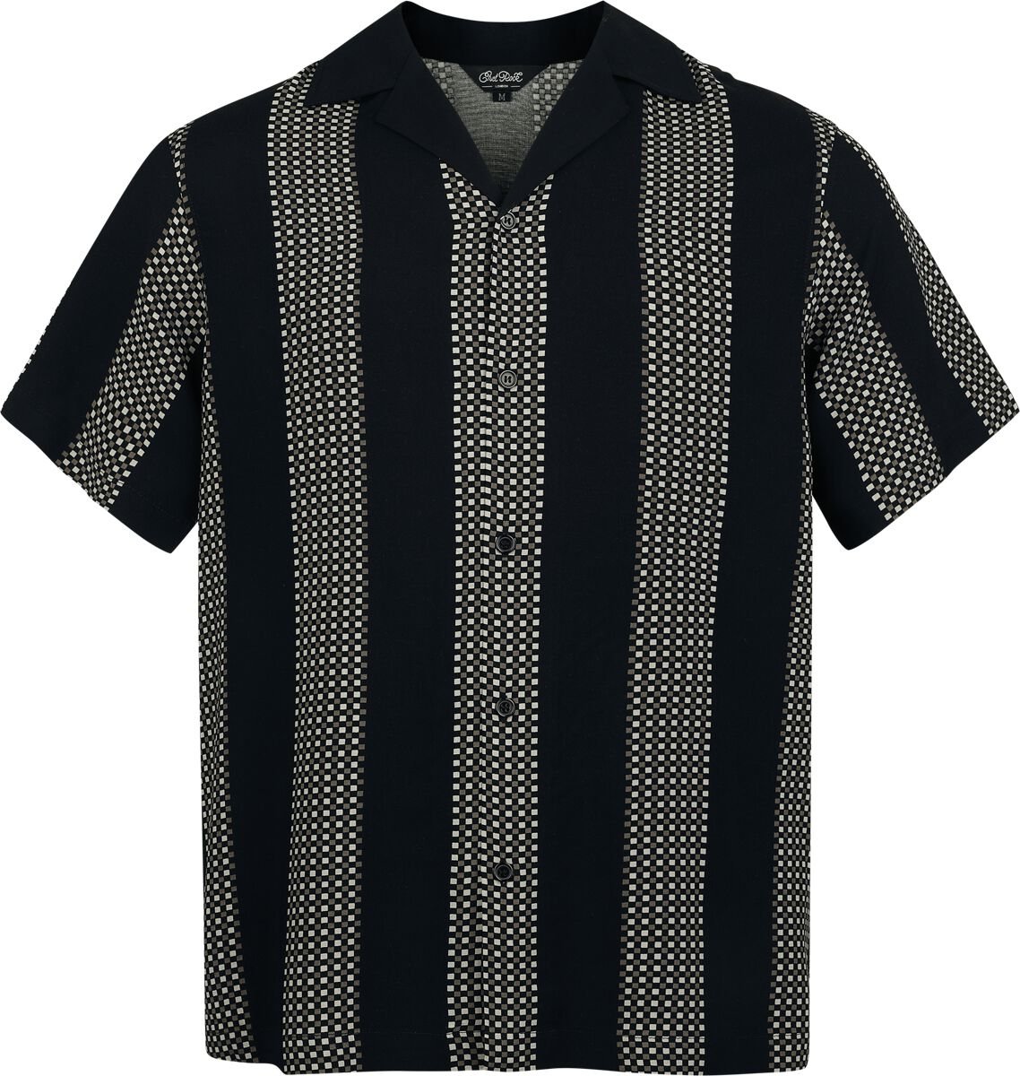 5057633321885 - Stanlee Shirt Kurzarmhemd schwarz grau in XL