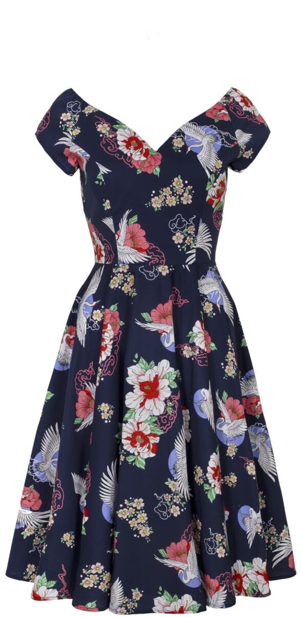 5057633322929 - Hell Bunny Misa Midi Dress Mittellanges Kleid multicolor in XL 5057633322929 - Hell Bunny Misa Midi Dress Mittellanges Kleid multicolor in XL