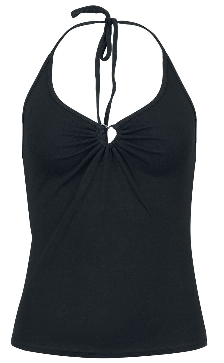 5057633326460 - Hell Bunny Cheryl Top Neckholder schwarz in M 5057633326460 - Hell Bunny Cheryl Top Neckholder schwarz in M