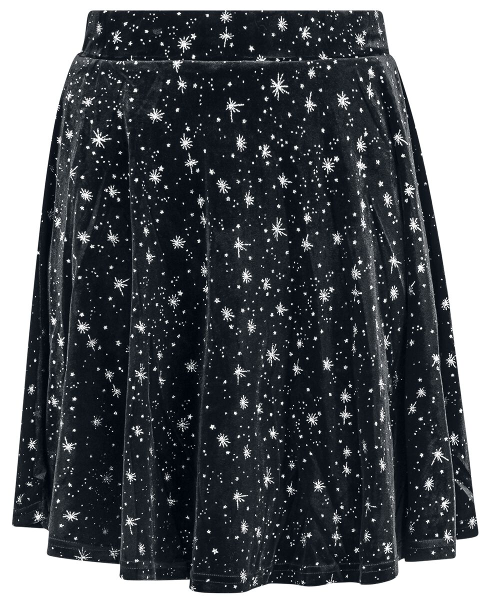 5057633328501 - Hell Bunny Vela Skirt Kurzer Rock schwarz weiß in XXL