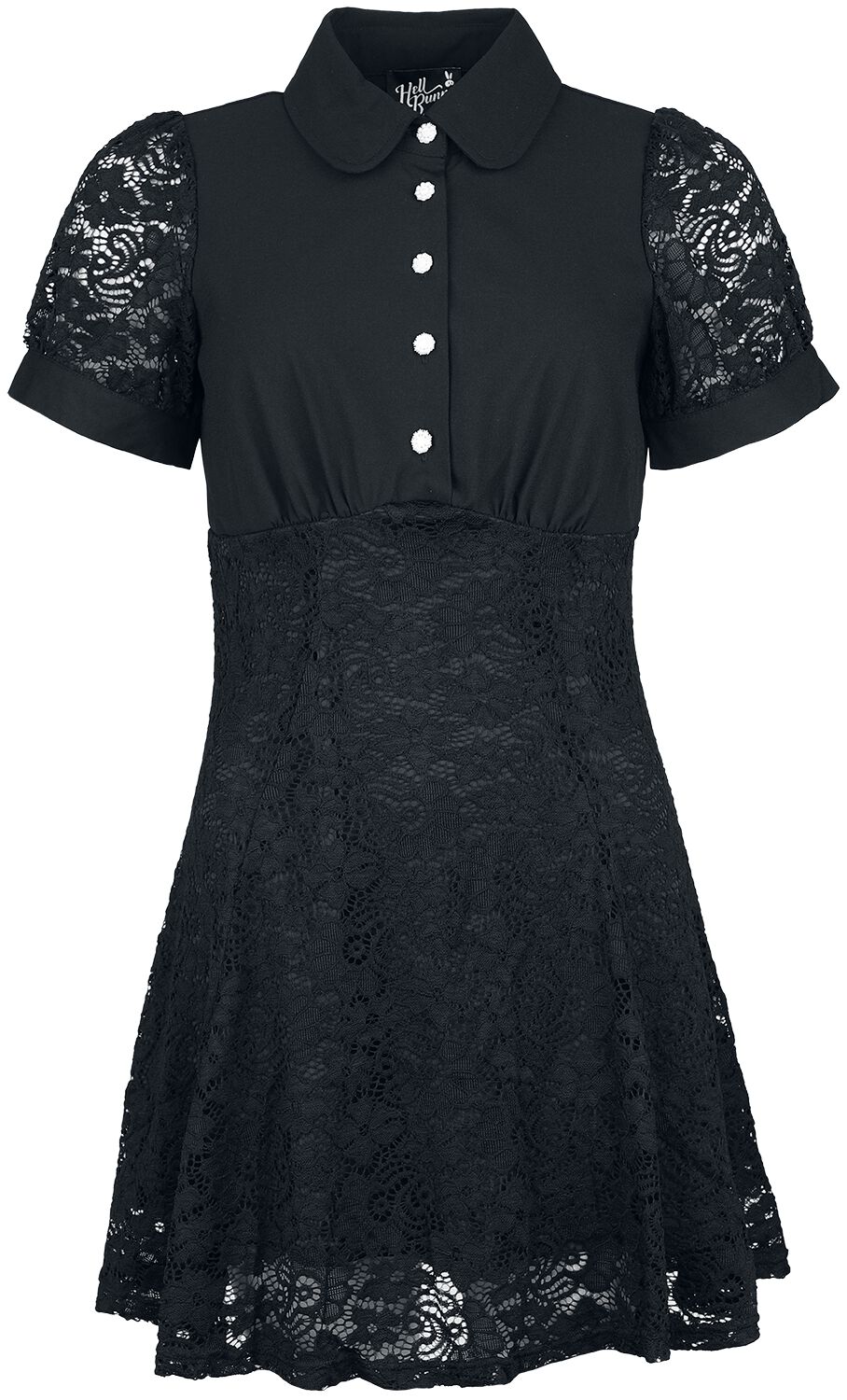5057633329010 - Hell Bunny Dominica Dress Mittellanges Kleid schwarz in XL