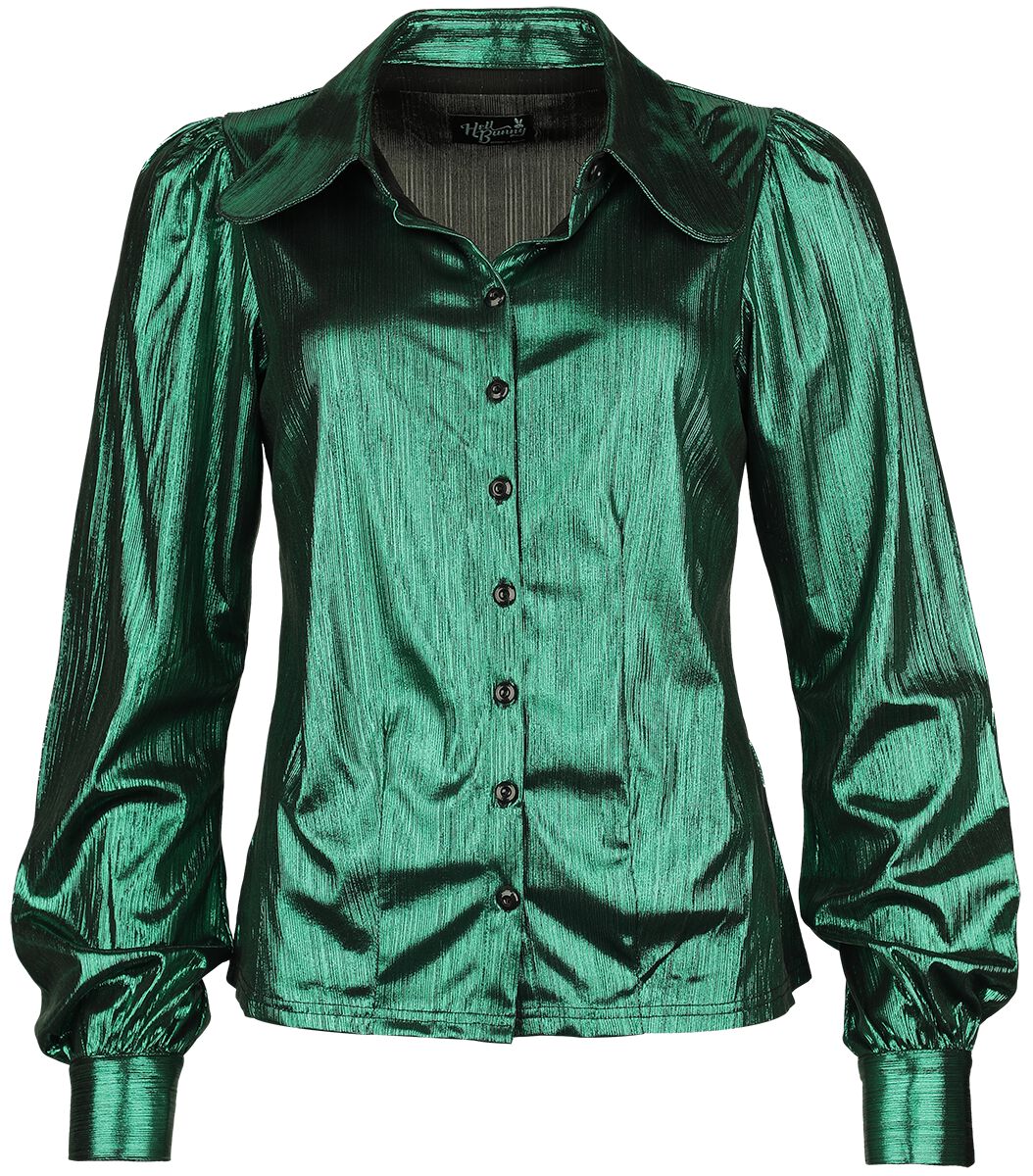 5057633332638 - Hell Bunny Gigi Blouse Bluse grün in L