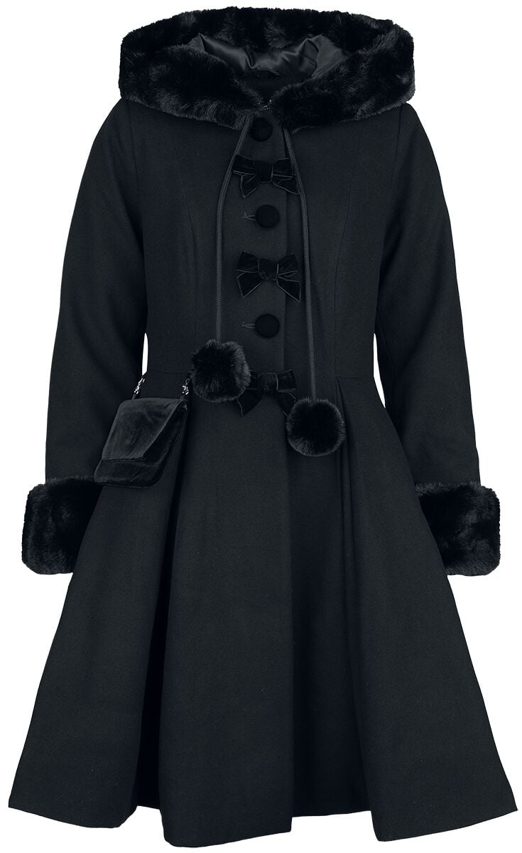 5057633333338 - Hell Bunny Oita Coat Mantel schwarz in L 5057633333338 - Hell Bunny Oita Coat Mantel schwarz in L