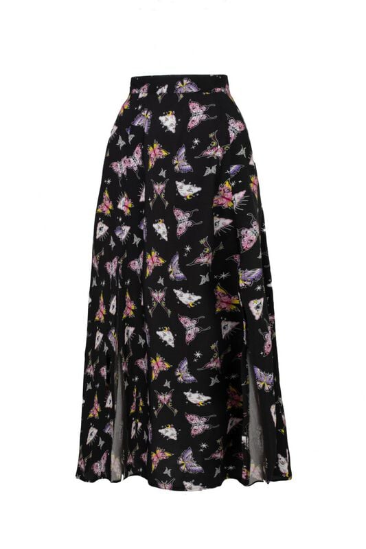 5057633339620 - Hell Bunny Kocho Skirt Langer Rock multicolor in XS