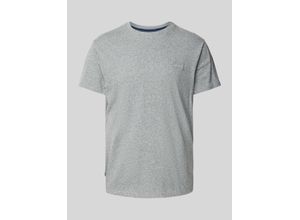 5057847177605 - Mens Vintage Logo T-Shirt aus Bio-Baumwolle mit Stickerei Grau - Größe S