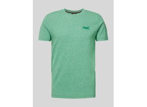 5057847177698 - Mens Vintage Logo T-Shirt aus Bio-Baumwolle mit Stickerei Grün - Größe S