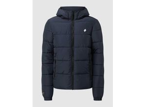 5057847234247 - Mens Sports Steppjacke mit Kapuze Marineblau - Größe Xxl