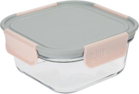 5057982053178 - Built Ny Lunchbox Mindful 300 Ml 125 X 6 Cm Glas Grau Rosa