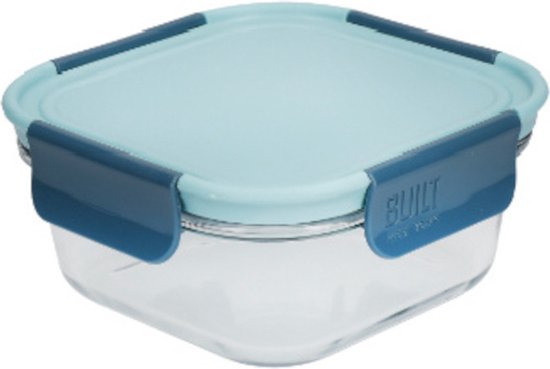 5057982053192 - Built Ny Lunchbox Retro 300 Ml 125 X 6 Cm Glas Aqua Blue