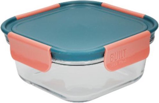 5057982053253 - Built Ny Lunchbox Tropic 300 Ml 125 X 6 Cm Glas Grün Rosa