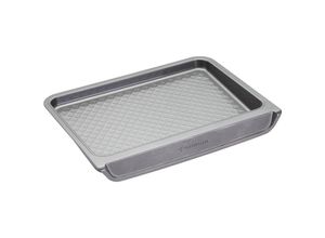 5057982053581 - Master Class - KitchenCraft MasterClass Antihaft-Backblech mit vertikaler Ablage of Carbonstahl 405 x 31 x 5 cm