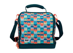 5057982054953 - Isolierte Lunchtasche mit Retro-Design Polyester Ethylen-Vinyl-Acetat Teal l - Built