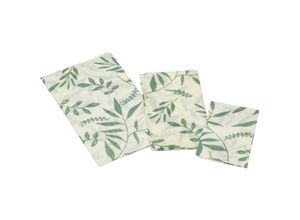 5057982063672 - Natural Elements - KitchenCraft Set de 3 Einwickelpapiere de Kitchen Wraps Reusable Vegan de Organic Cotton Free de pvc and Wax de Beeswax