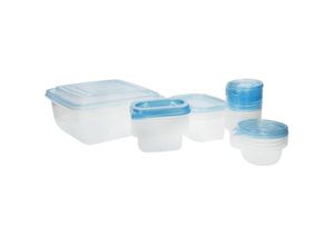 5057982073664 - Kitchencraft - Kitchen Craft Set de 23 wiederverwendbare de Kunststoff-Vorratsbehälter defood Kühlschrank Gefrierschrank und Mikrowelle bpa frei