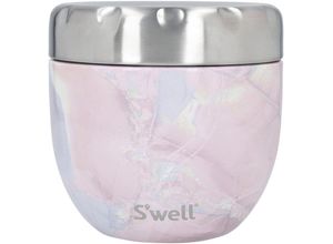 5057982096212 - Thermobehälter SWELL Calacatta Swell Eats 2-in-1 Essensschale Lebensmittelaufbewahrungsbehälter Gr B H L 12 cm x 12 cm x 12 cm geode rose Thermoschüsseln und Thermobehälter VAKUUM-ISOLIERTE KONSTRUKTION 363 ml