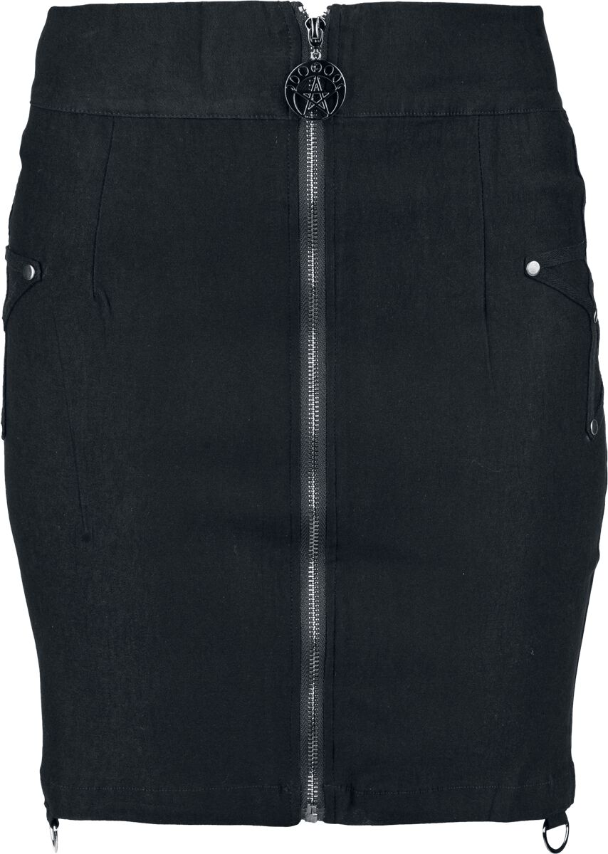 5059075267622 - Belles Coven Skirt Kurzer Rock schwarz in XXL