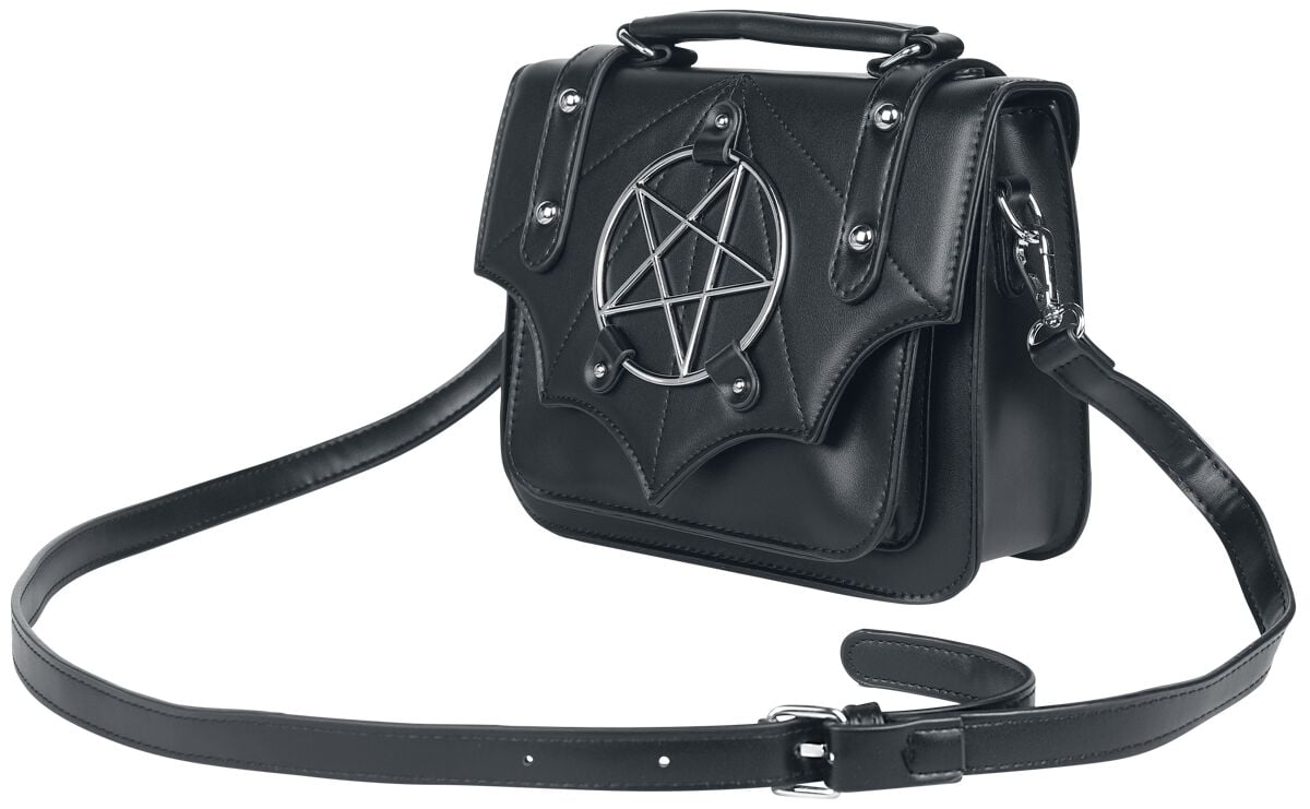 5059075335789 - Moloch Pentagram Handtasche schwarz