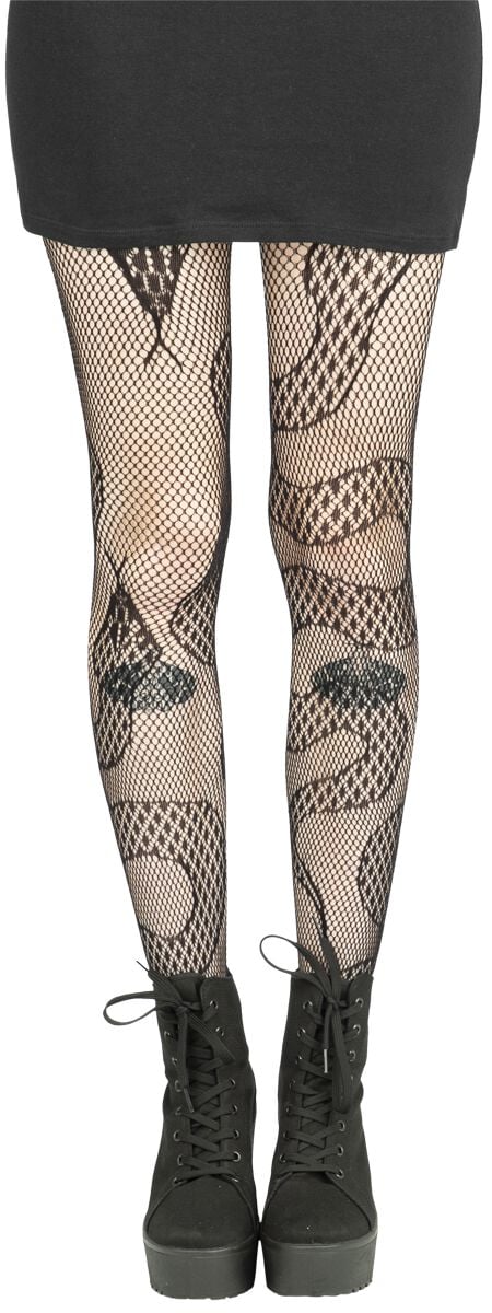 5059075339176 - Snakes Fishnet Tights Strumpfhose schwarz in Standard