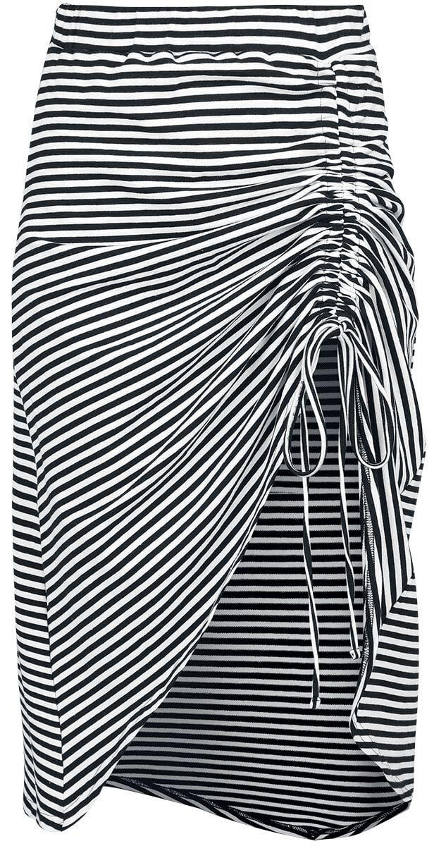 5059075359136 - Beach Breeze Skirt Mittellanger Rock schwarz weiß in S