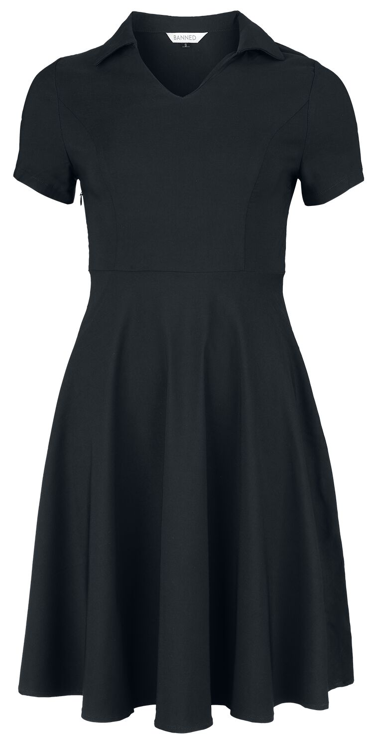 5059075364246 - Wonder Fit & Flare Dress Mittellanges Kleid schwarz in 4XL