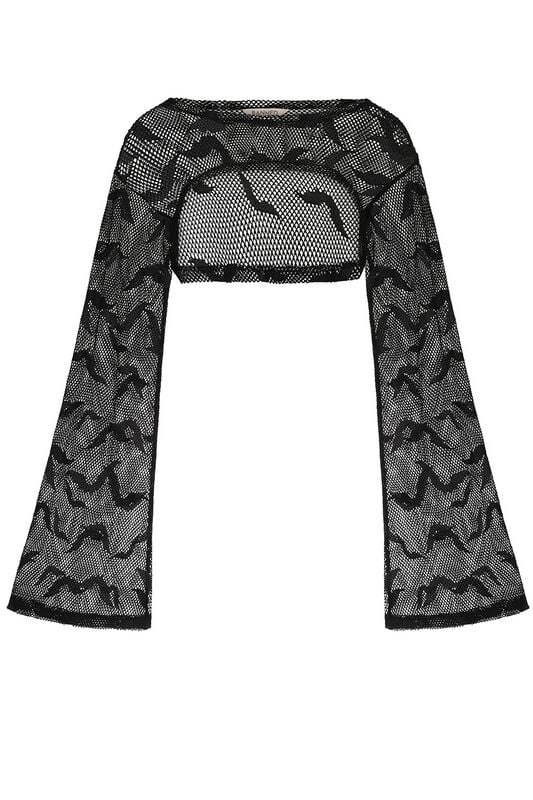 5059075421987 - Selena Top Langarmshirt schwarz in M 5059075421987 - Selena Top Langarmshirt schwarz in M