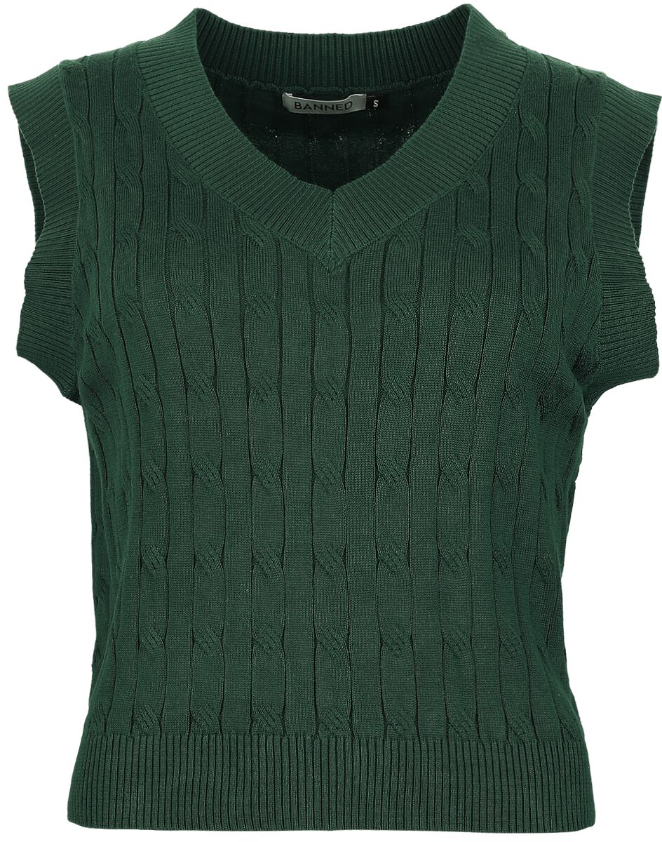 5059075436615 - Olive Waistcoat Top grün in M