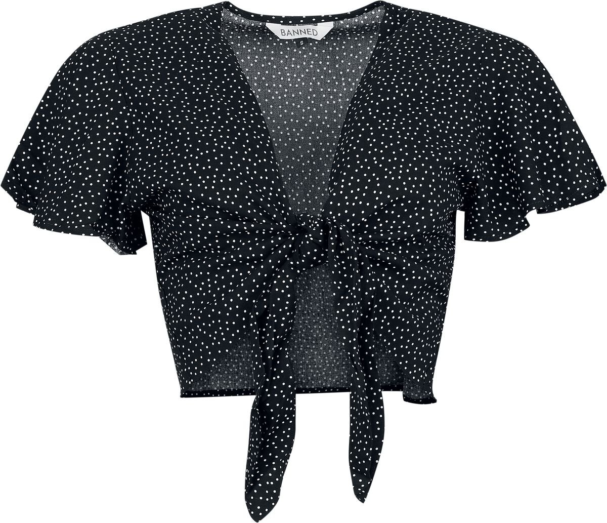 5059075441015 - Lola Top Bluse schwarz weiß in 4XL 5059075441015 - Lola Top Bluse schwarz weiß in 4XL